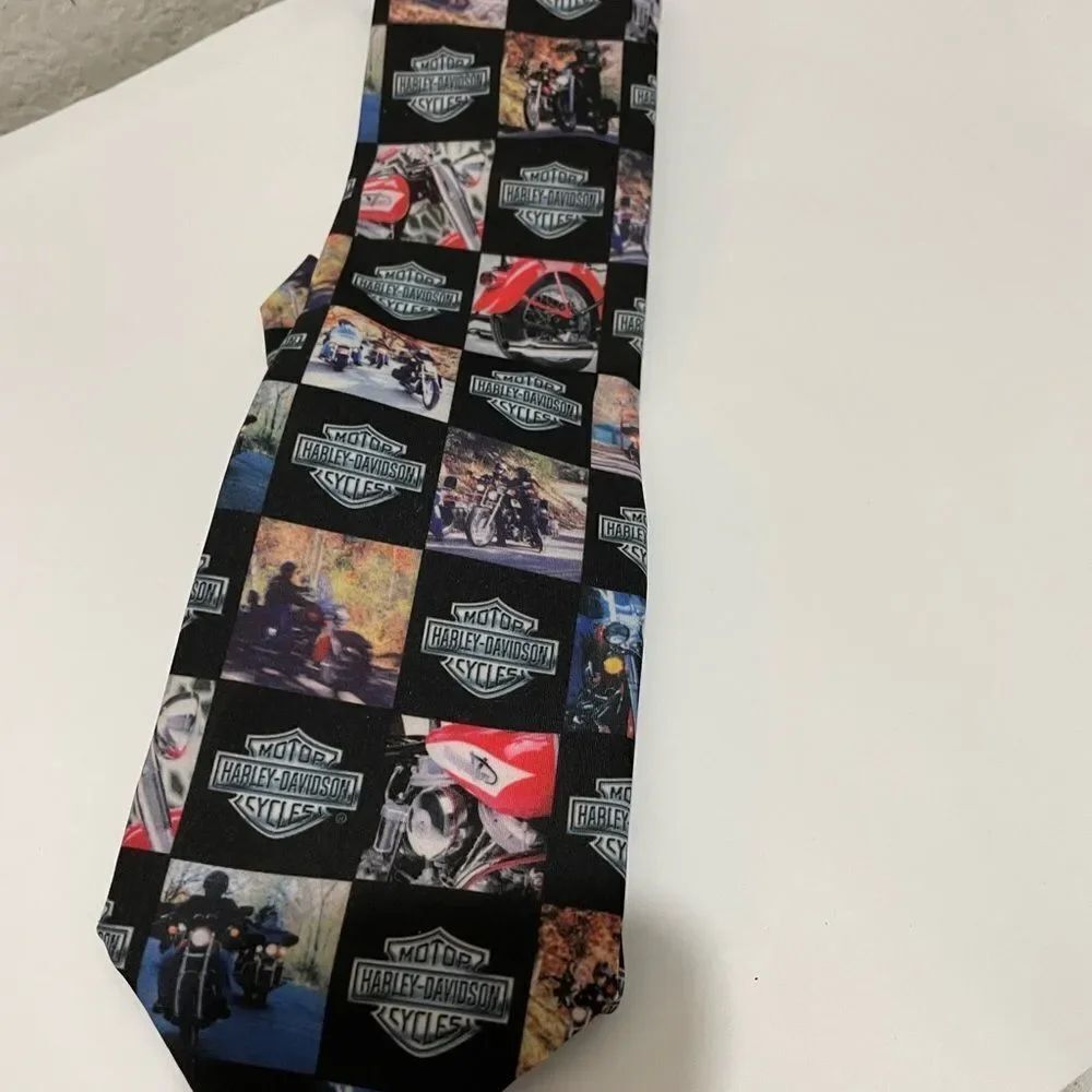 Harley Davidson neck tie silk motorcycle